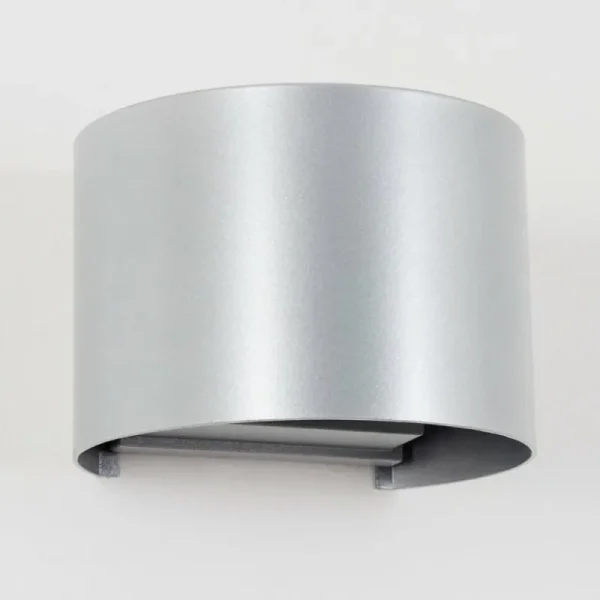 hofstein Tamarin Lampe murale d´extérieur, Luminaire Up & Down, Applique murale LED Argenté, 1 lumière* Lampes Modernes