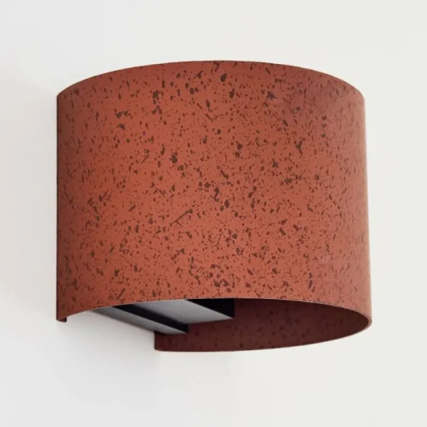 hofstein Tamarin Lampe murale d´extérieur, Luminaire Up & Down, Applique murale LED Rouille, Noir, 1 lumière* Lampes Modernes