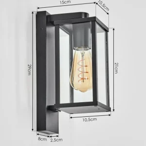 hofstein Tourega Lampe murale d´extérieur Noir, 1 lumière* Lampes Modernes