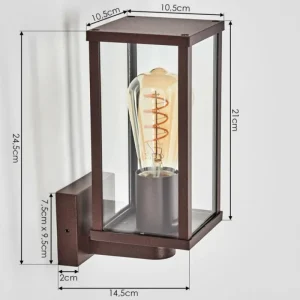 hofstein Tourega Lampe murale d´extérieur Rouille, 1 lumière* Lampes Modernes