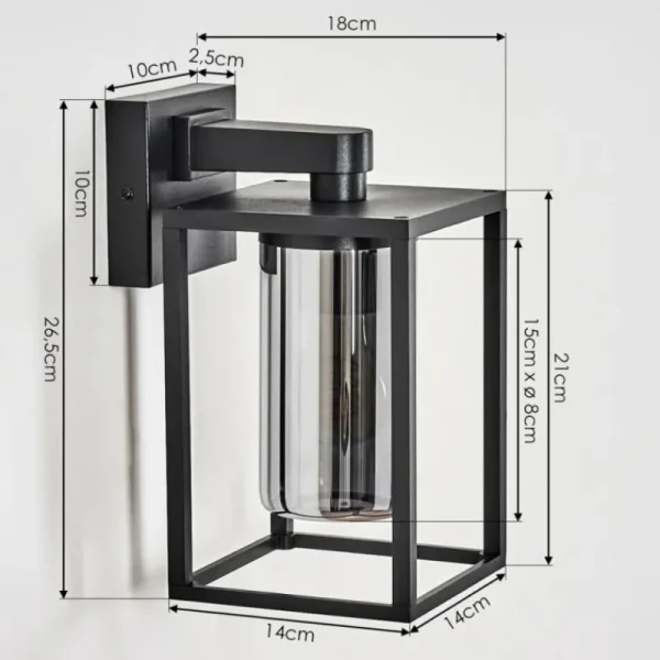 hofstein Trancozelos Lampe murale d´extérieur Noir, 1 lumière* Lampes Modernes