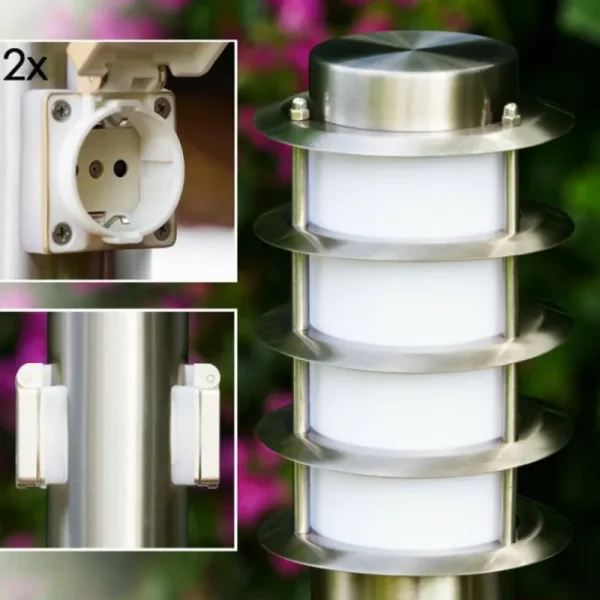 hofstein Tunes Eclairage de chemin Acier inoxydable, 1 lumière* Lampes Modernes