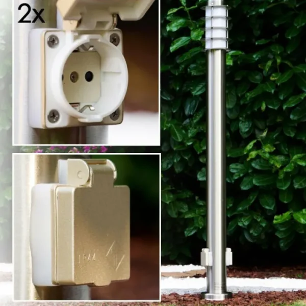 hofstein Tunes Eclairage de chemin Acier inoxydable, 1 lumière* Lampes Modernes