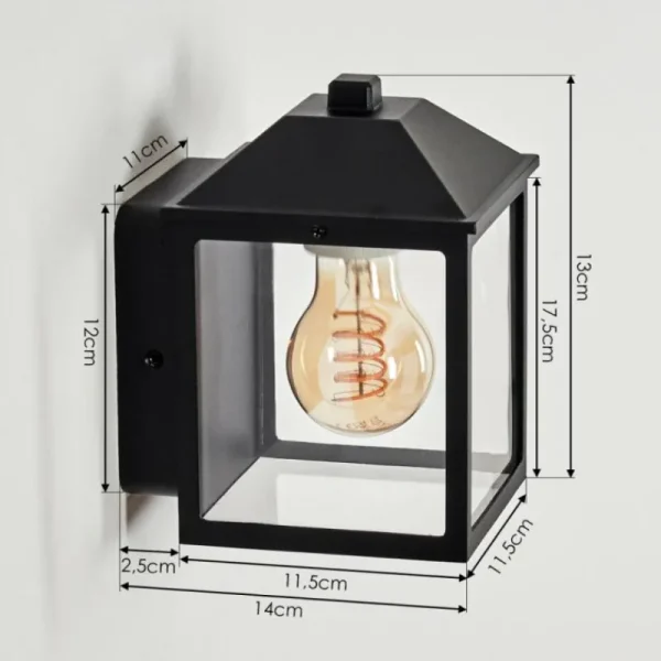 hofstein Ugerby Lampe murale d´extérieur Noir, 1 lumière* Lampes Modernes