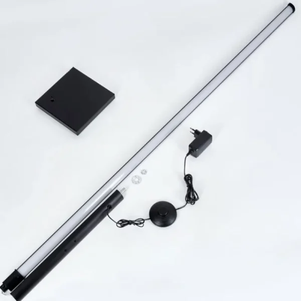 hofstein Uglestrup Lampadaire LED Noir, 1 lumière, Télécommandes, Changeur de couleurs* Lampes Modernes