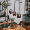hofstein Vevino Suspension Chrome, 3 lumières* Lampes En Verre